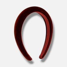 Jennifer Behr Women's Red Solid Velvet Tori Headband