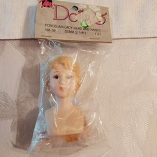 Vintage Mangelsen's Doll Porcelain Head  Hands Blonde Hair Women