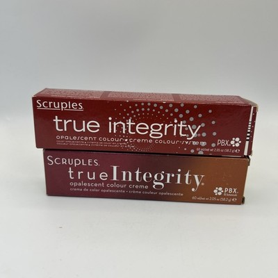 2x scruples true integrity opalescent creme color 7G Medium Golden Blond Worn Bx