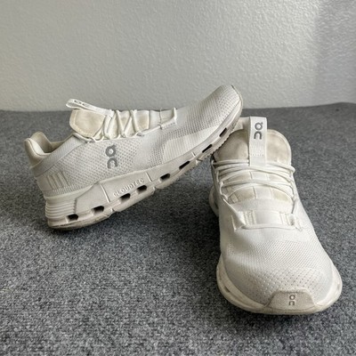 On Cloudnova White Running Shoes Mens 9 Womens 10 Stained Read