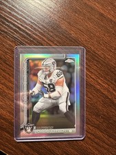 2025 TOPPS CHROME JACKSON POWERS-JOHNSON REFRACTOR RAIDERS