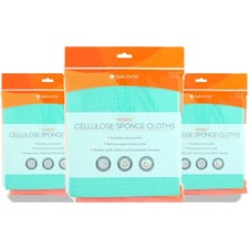 Full Circle Squeeze Cellulose Sponge Cloths 3 8 Ct 3 Pack