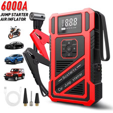 AVVIATORE AUTO COMPRESSORE ARIA GONFIATORE RUOTE 9 IN 1  PORTATILE MULTIFUNZIONE