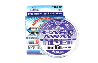 Sunline P.E Line Cast Away 150m P.E 1.2 16lb (4838)