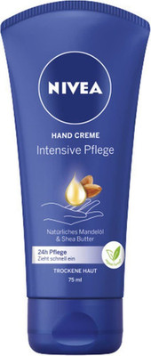NIVEA Intensive Pflege Hand Creme (75 Ml), Reichhaltige Hautcreme Mit Mandel-Öl