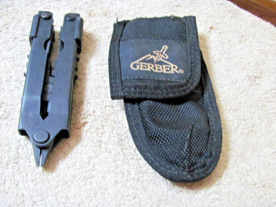 GERBER MULTI- PLIER POCKET TOOL, NEEDLE NOSE, TOOL LOCK, NEW, BLACK, 8 TOOLS, 1