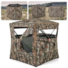 3 in 1 Multifunctional Hunting Blind w/ Skylight Roof Cover Carrying Bag