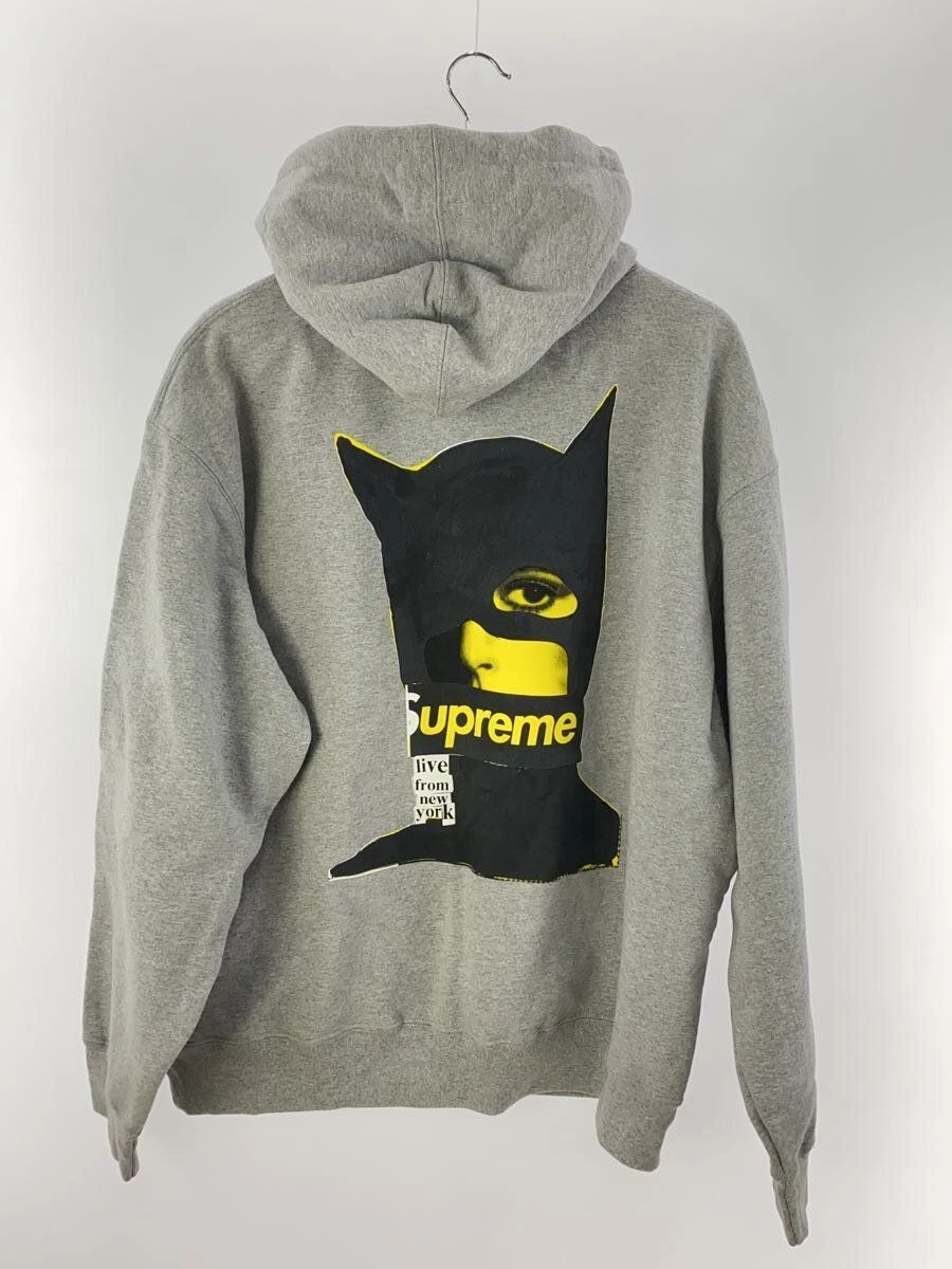 Felpa con cappuccio Supreme 23AW Catwoman XL cotone grigio usata