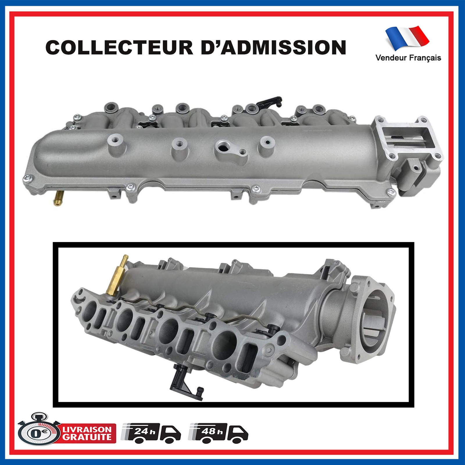Tubulure d'admission d'air avec clapet pour Alfa 147 1.9 JTD 55210201