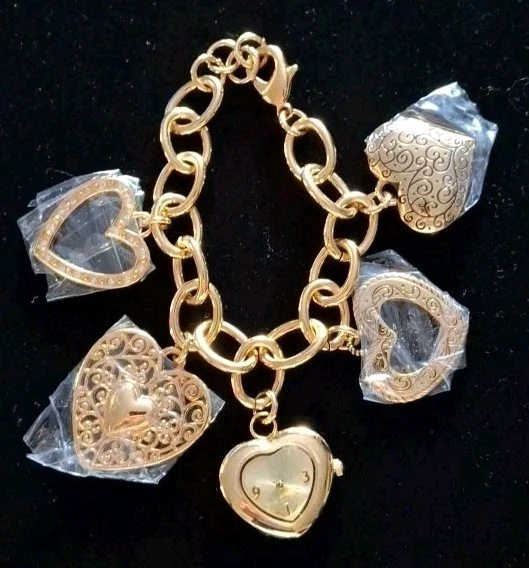 Bracelet Extensible Avon Blanc Et Or - Dans Pochette Organza - Neuf Sans Emballage