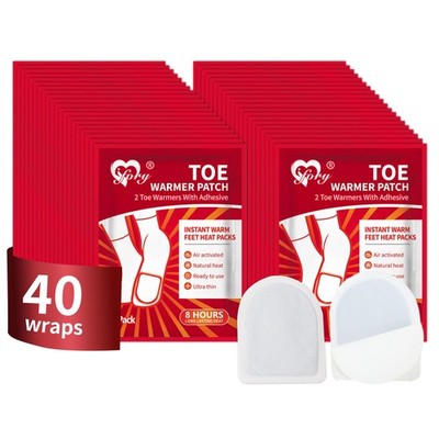 Toe Warmers - Long Lasting, Odorless, Air Activated Self-Adhesive Foot Warmer...