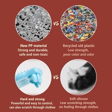 2Pcs Back Scratchers, Portable Expandable Back Scratchers, Non-Slip Handheld ...