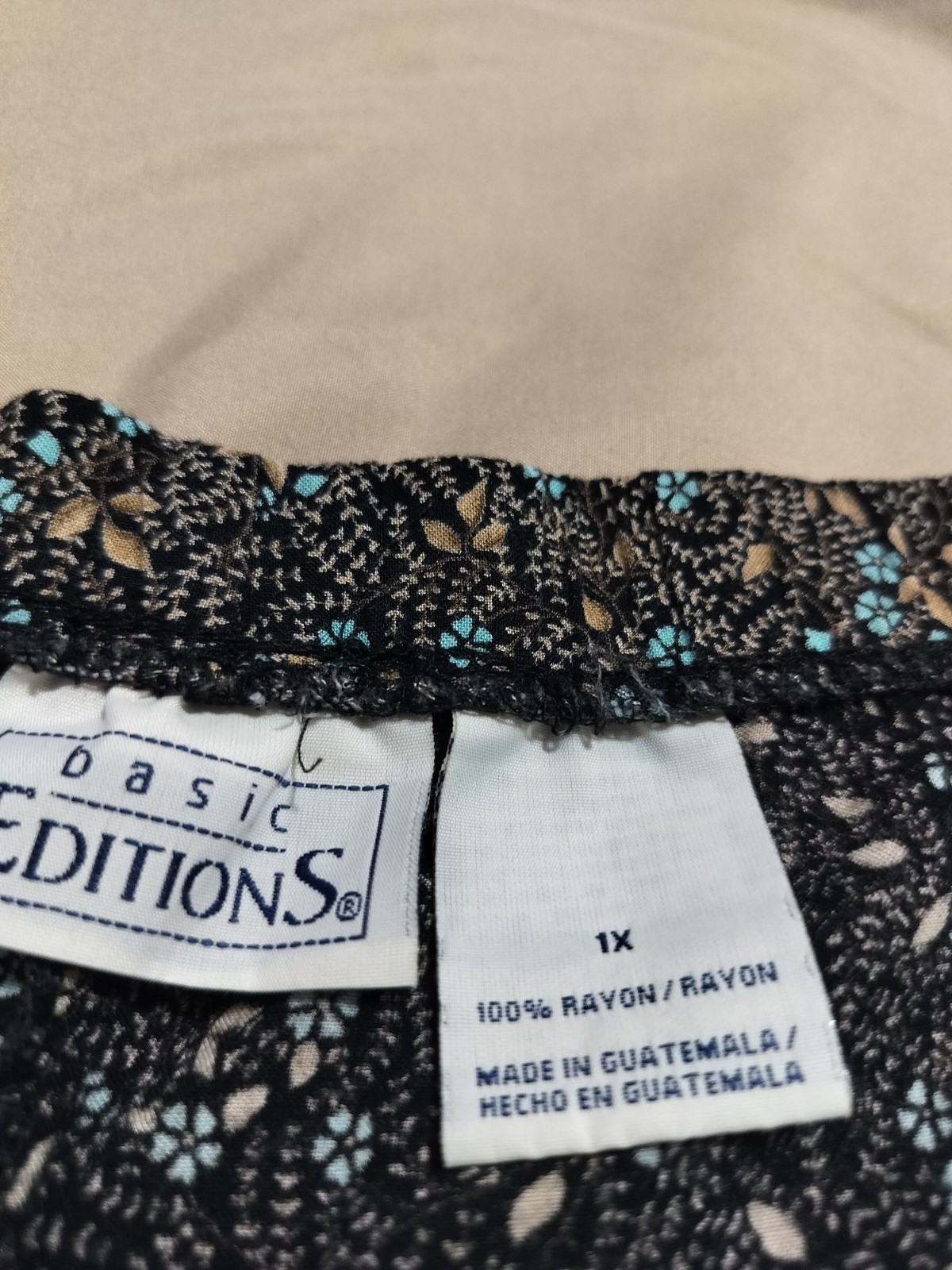 Vintage Basic Editions Plus Size Women's Printed … - image 2