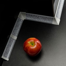 ABSCHLUSSLEISTE 23x23mm Winkelleisten Tischplatte Arbeitsplatte Küche PVC