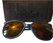 VINTAGE BOLLE IREX 100 SUNGLASSES Blue FOR FRAMES ONLY GREAT SHAPE W/ CASE .