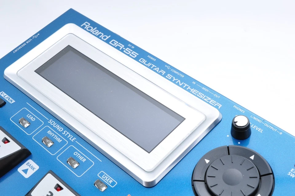 Roland GR-55 Guitarra Sintetizador Azul 2011 con Adaptador Funcionando Z4A4538 Foto 3 de 4