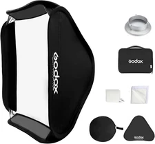 Godox 32x32 Softbox Diffuser Kit Foldable Bowens Mount Speedring * NEW OPEN