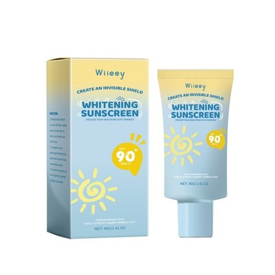 Face Sunscreen SPF 90 with Collagen, Hydrating Lightweight