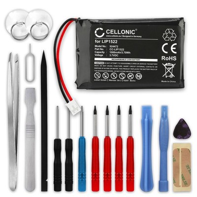 Ersatz Akku für Sony CUH-ZCT2E JDM-030 KCR1410 CUH-ZCT2U 1000mAh + Werkzeug-Set