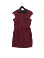 Warehouse Bodycon Midi Dress UK10 in Black