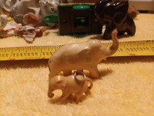 Vtg Japan Elephant Figure Cream Celluloid Animal Miniature1930's 1tiny Charm 1"