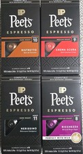 Peet's Coffee Espresso Classic Variety Pack 40 Capsules Nespresso BB 7/25 Sealed