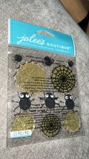 Jolee's Boutique Dimensional Stickers ~ Cute Spiders & Webs 50-20498. Halloween