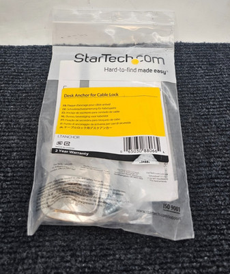StarTech.com LTANCHOR Desk Anchor For Cable Lock Security, Steel