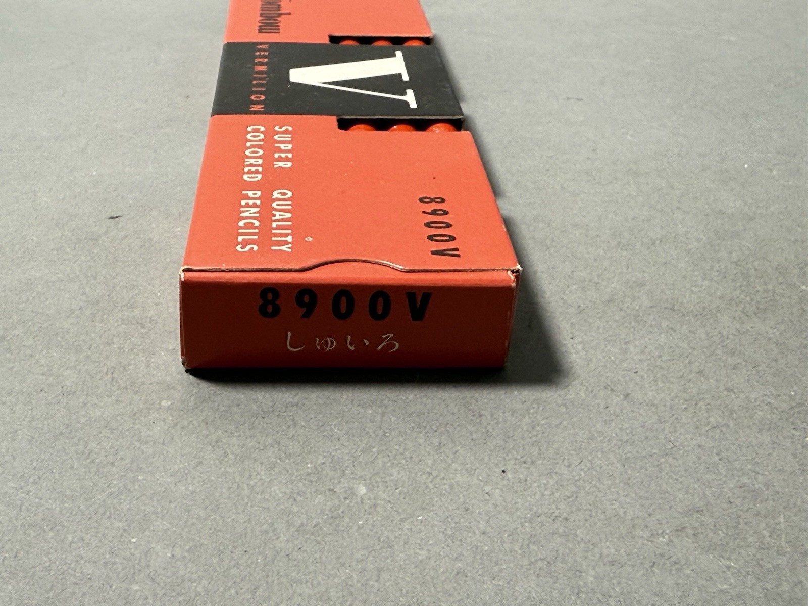 12 Japanese Vintage VERMILLION Pencil Tombow 8900V NOS JIS