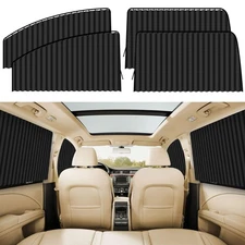 Car Window Shades for Side Window 4 Pack Magnetic Car Curtains for Privacy Ca...