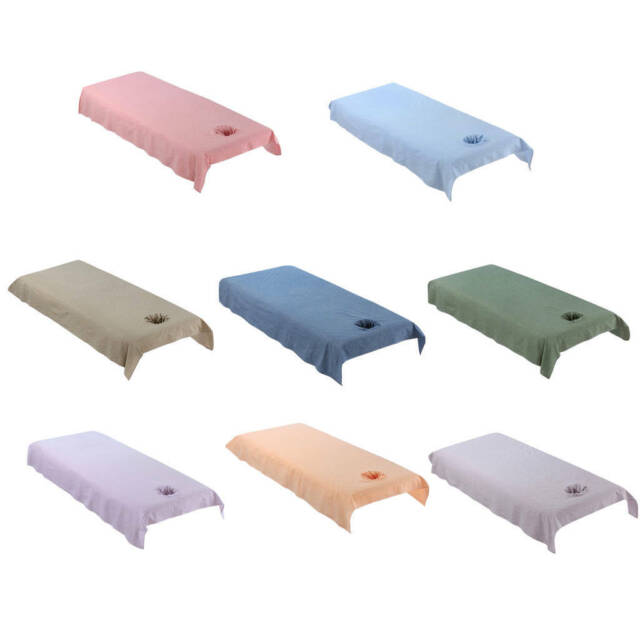 SPA Salon Washable Cotton Massage Table Bed Fitted Pad Cover Sheet 200x120cm