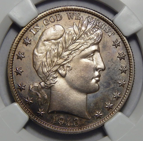 1913 NGC PF66 BARBER HALF DOLLAR 