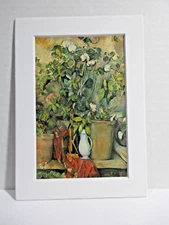 Matted Postcard White - Cezanne, Paul 1839 - 1906 Potted Plants