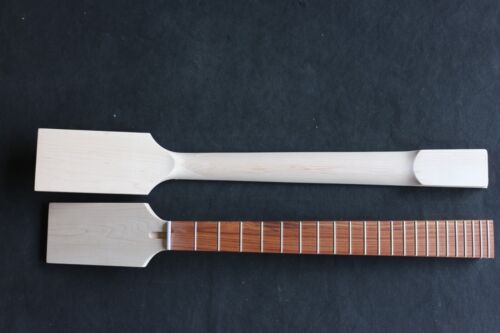 D30 Palisander Griffbrett 22 Bund 25,5 Zoll Ahorn Gitarre Halsbolzen am Paddelhals - Bild 1 von 13