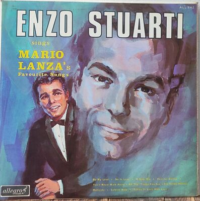 Enzo Stuarti Sings Mario Lanza's Favourite Songs 12  Vinyl LP Record