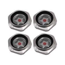 4 pcs 3/4" NPT Air Compressor Oil Sight Glass Aluminum Oil Liquid Level Gauge