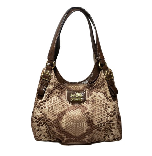 coach snake print purse