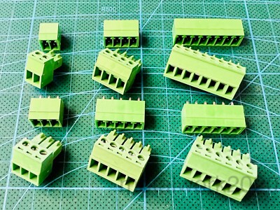 Female Phoenix Style 3.5mm Pluggable Terminal Block, Male socket, M-F PCB 3.50mm