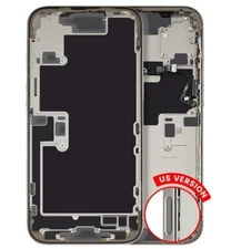 Mid-Frame Housing With Power And Volume Button iPhone 16 Pro max White Titanium