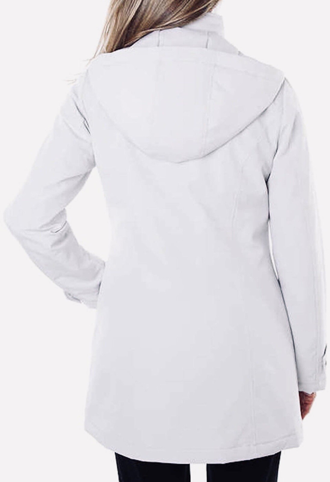 New HFX Performance Women’s All Weather Water Resistant Trench Coat M Cement eBay