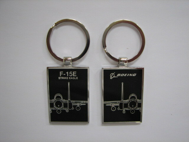 F-15 F-15E Strike Eagle Keychain USAF Tactical Fighter Boeing Key Ring Chain