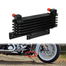 Black Oil Cooler Fit For Harley Touring Road King Electra Street Glide 2009-2016