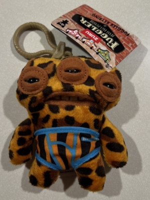 NEW 2025 Fuggler Funny Ugly Monster Keychain Plush Annoyed Alien LEPOARD