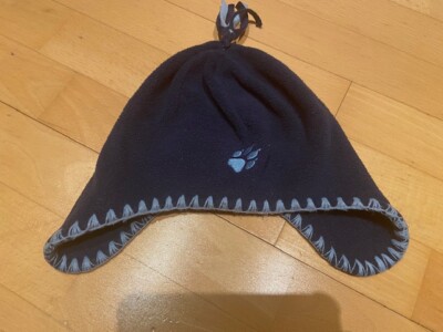 Jack Wolfskin Fleece Mütze Kinder dunkelblau Wintermütze Einheitsgröße Top