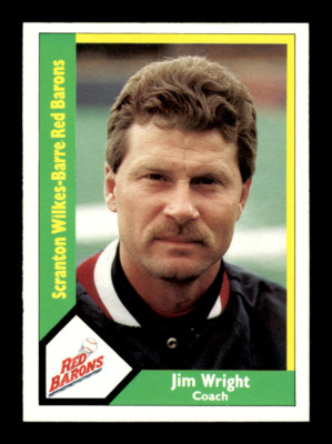 1990 CMC # 23 Jim Wright (ML) Scranton-Wilkes Barre Red Barons Phillies