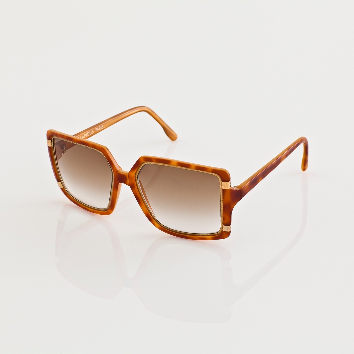 New Vintage Ted Lapidus Paris TL 1502 Sunglasses C. Havana  display picture 3
