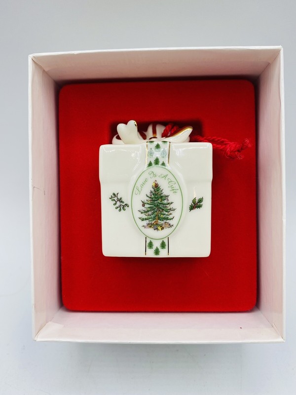 SPODE Christmas Tree Ornament Mini Collection Holiday Gift Box