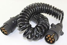 Spiralkabel 5m 7-polig Anhängerkabel Verlängerungskabel Anhänger Wohnwagen LKW