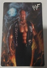 Vintage 2000 WWF Stone Cold Steve Austin Vending Bio Sticker Card