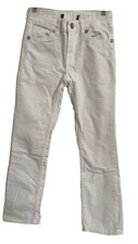 Girls Levi Corduroy Pants Size 6 White